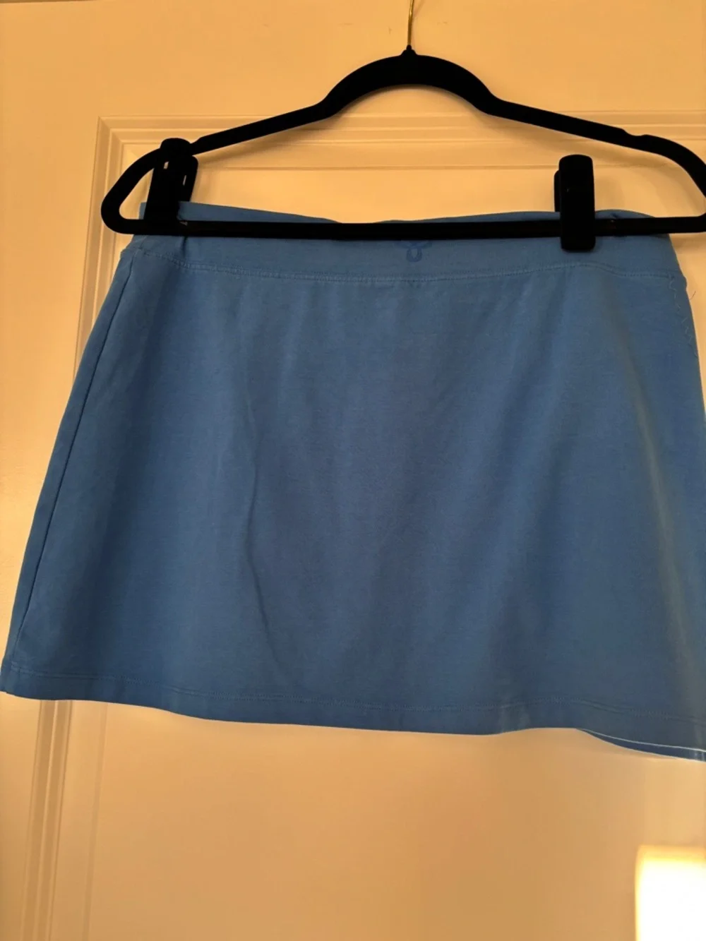 TNA Aritzia Blue Drawstring Mini Skirt Size S Soft Athleisure - Picture 2 of 5